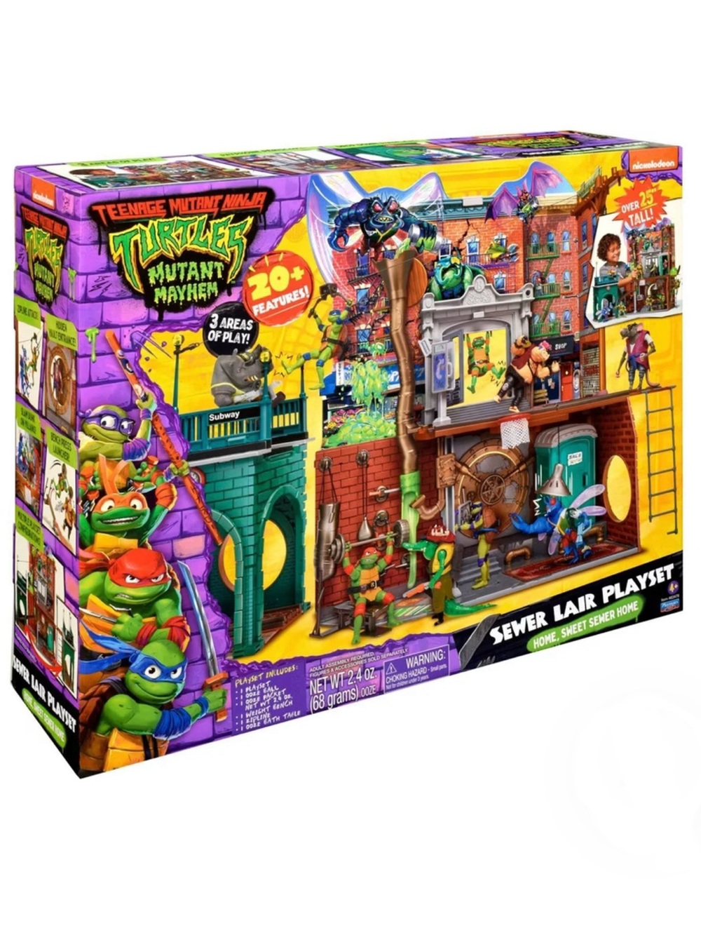Teenage Mutant Ninja Turtles Mutant Mayhem Sewer Lair Playset *NEW*
